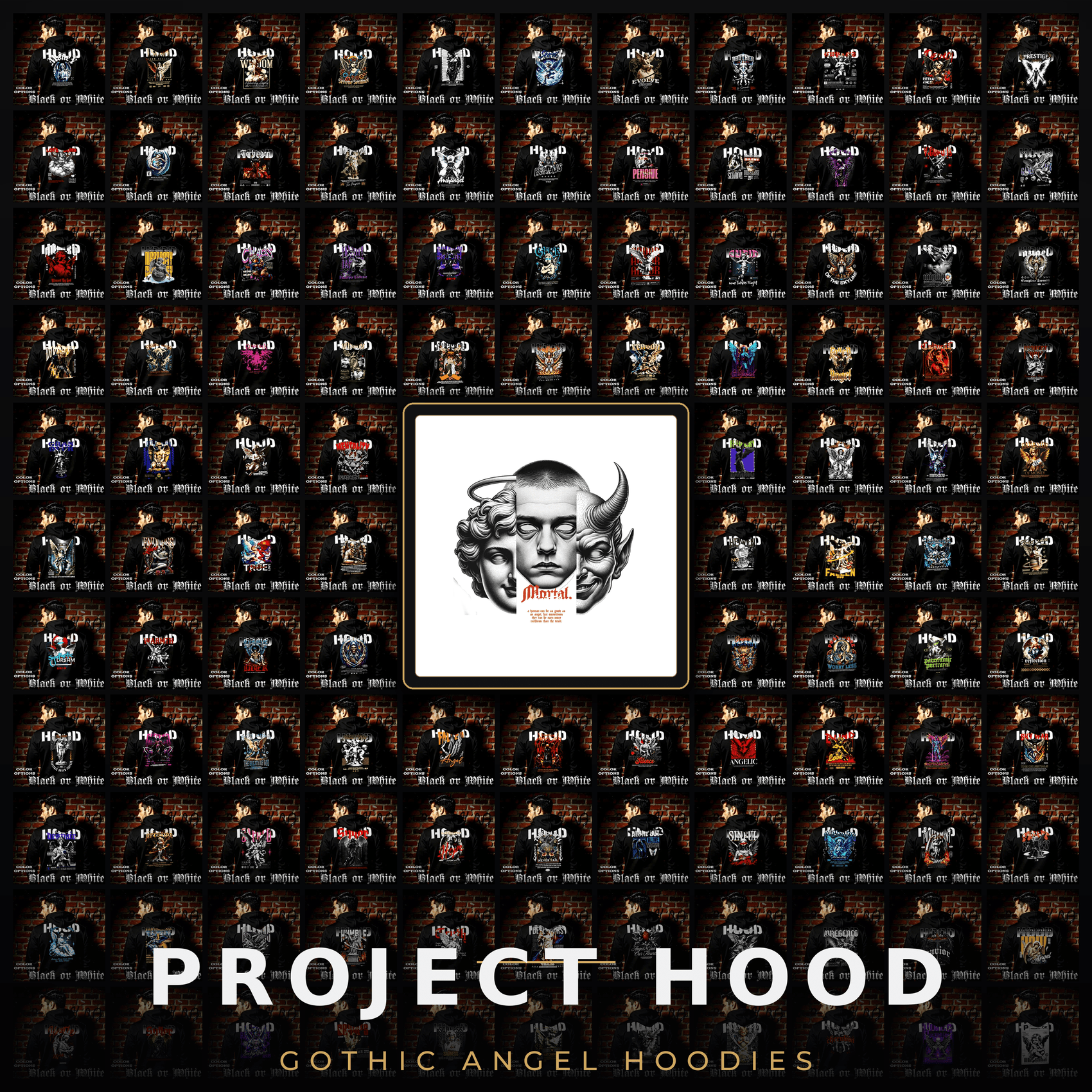 Gothic Angel Hoodies | Oversized Streetwear — Project Hood