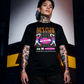 Unisex 90s vintage mono tone graphic T-shirt with bold full print, no halftones, authentic retro streetwear style