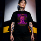 Unisex 90s vintage mono tone graphic T-shirt with bold full print, no halftones, authentic retro streetwear style