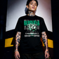 Unisex 90s vintage mono tone graphic T-shirt with bold full print, no halftones, authentic retro streetwear style