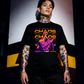 Unisex 90s vintage mono tone graphic T-shirt with bold full print, no halftones, authentic retro streetwear style
