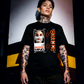 Unisex 90s vintage mono tone graphic T-shirt with bold full print, no halftones, authentic retro streetwear style