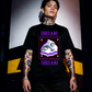 Unisex 90s vintage mono tone graphic T-shirt with bold full print, no halftones, authentic retro streetwear style