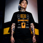 Unisex 90s vintage mono tone graphic T-shirt with bold full print, no halftones, authentic retro streetwear style