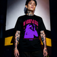 Unisex 90s vintage mono tone graphic T-shirt with bold full print, no halftones, authentic retro streetwear style