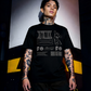 Unisex 90s vintage mono tone graphic T-shirt with bold full print, no halftones, authentic retro streetwear style