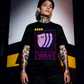 Unisex 90s vintage mono tone graphic T-shirt with bold full print, no halftones, authentic retro streetwear style