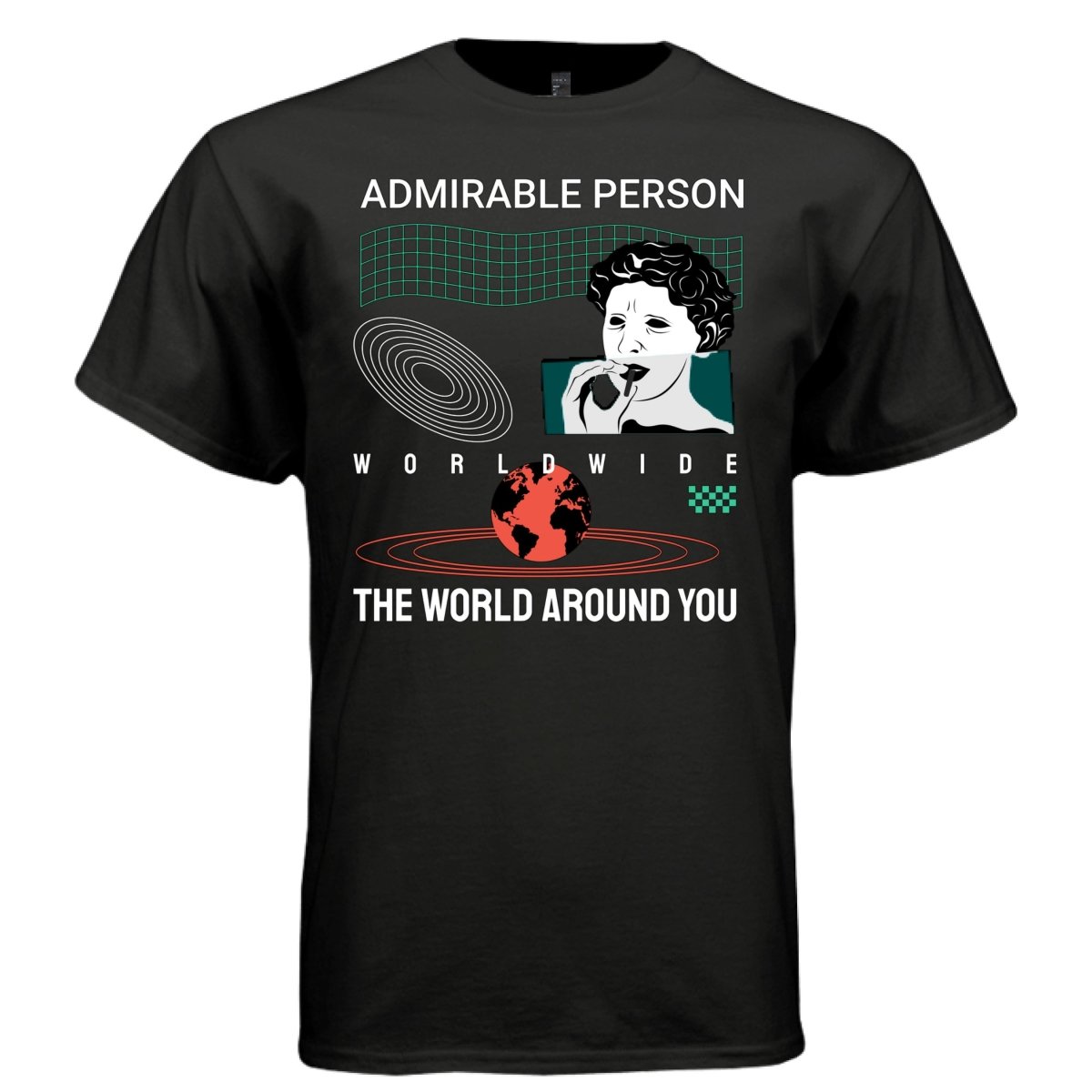 ADMIRABLE PERSON Vaporwave Statue Graphic T-Shirt | Unisex Streetwear 215 - Project Hood