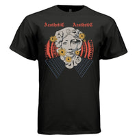 AESTHETIC Vaporwave Statue Floral Graphic T-Shirt | Unisex Streetwear 216 - Project Hood