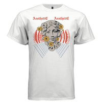 AESTHETIC Vaporwave Statue Floral Graphic T-Shirt | Unisex Streetwear 216 - Project Hood