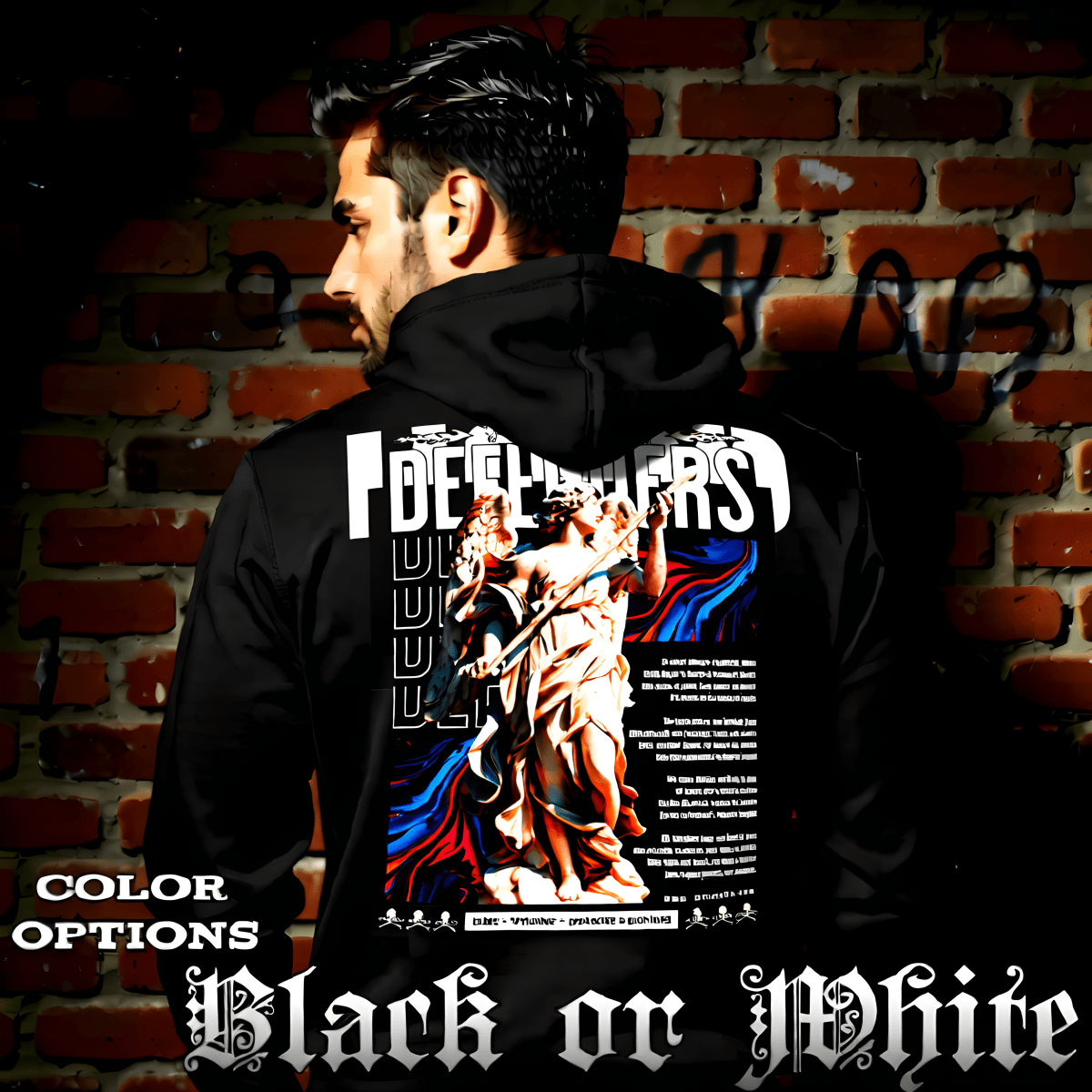 ALMIGHTY DEFENDERS Oversized Streetwear Hoodie | Project Hood 27 - Project Hood