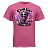 ALWAYS BUSY READING TRASH Pastel Goth Bookworm Reaper Graphic T-Shirt | Bookish Tee 420 - Project Hood