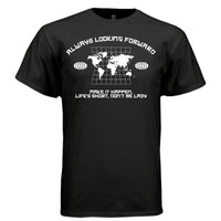 ALWAYS LOOKING FORWARD Y2K World Map Graphic T-Shirt | Unisex Streetwear 220 - Project Hood