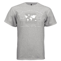 ALWAYS LOOKING FORWARD Y2K World Map Graphic T-Shirt | Unisex Streetwear 220 - Project Hood