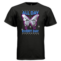 AN INTROVERT Y2K Silhouette Repeat Text Graphic T-Shirt | Unisex Streetwear 219 - Project Hood