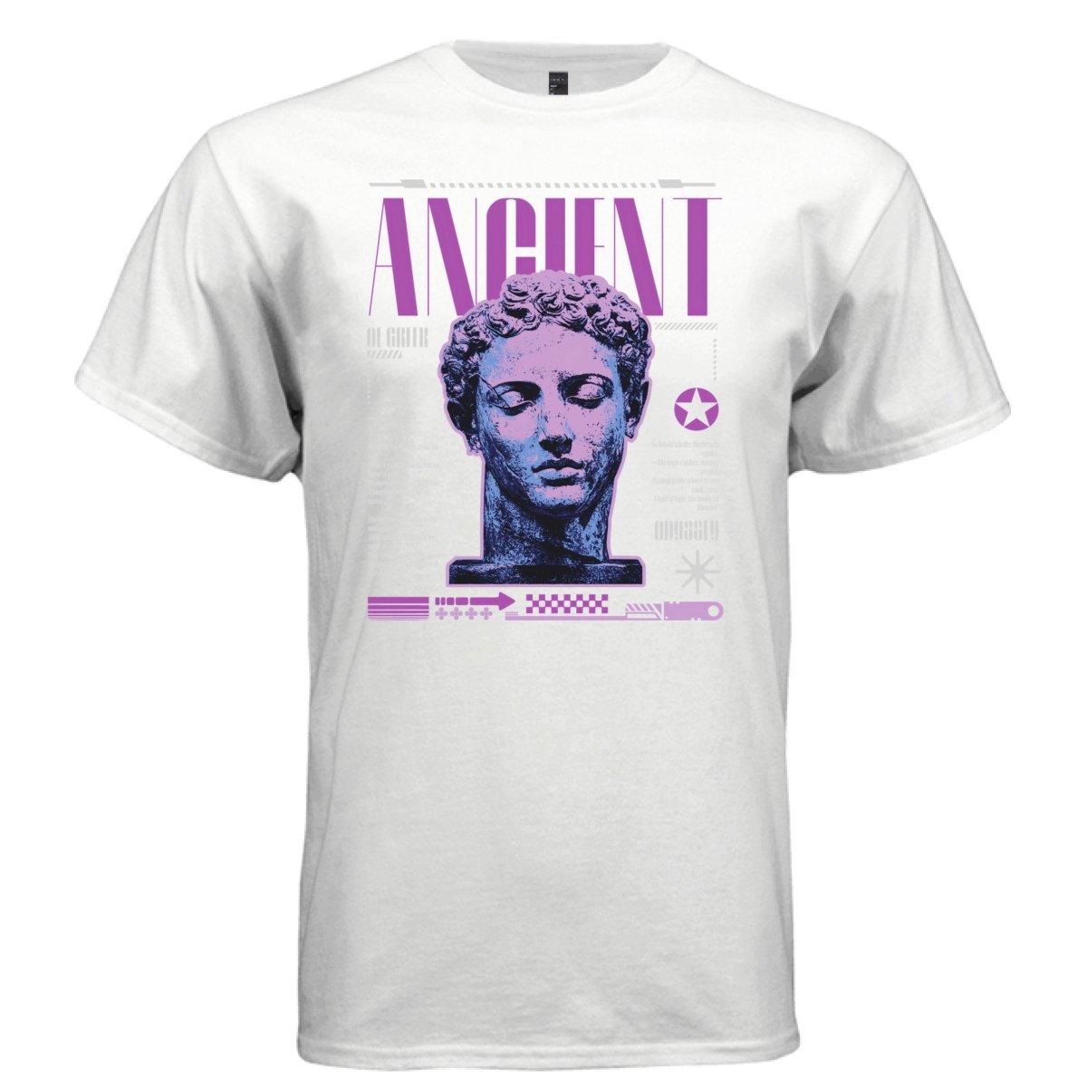 ANCIENT GREEK Odyssey Statue Y2K Graphic T-Shirt | Unisex Streetwear 230 - Project Hood