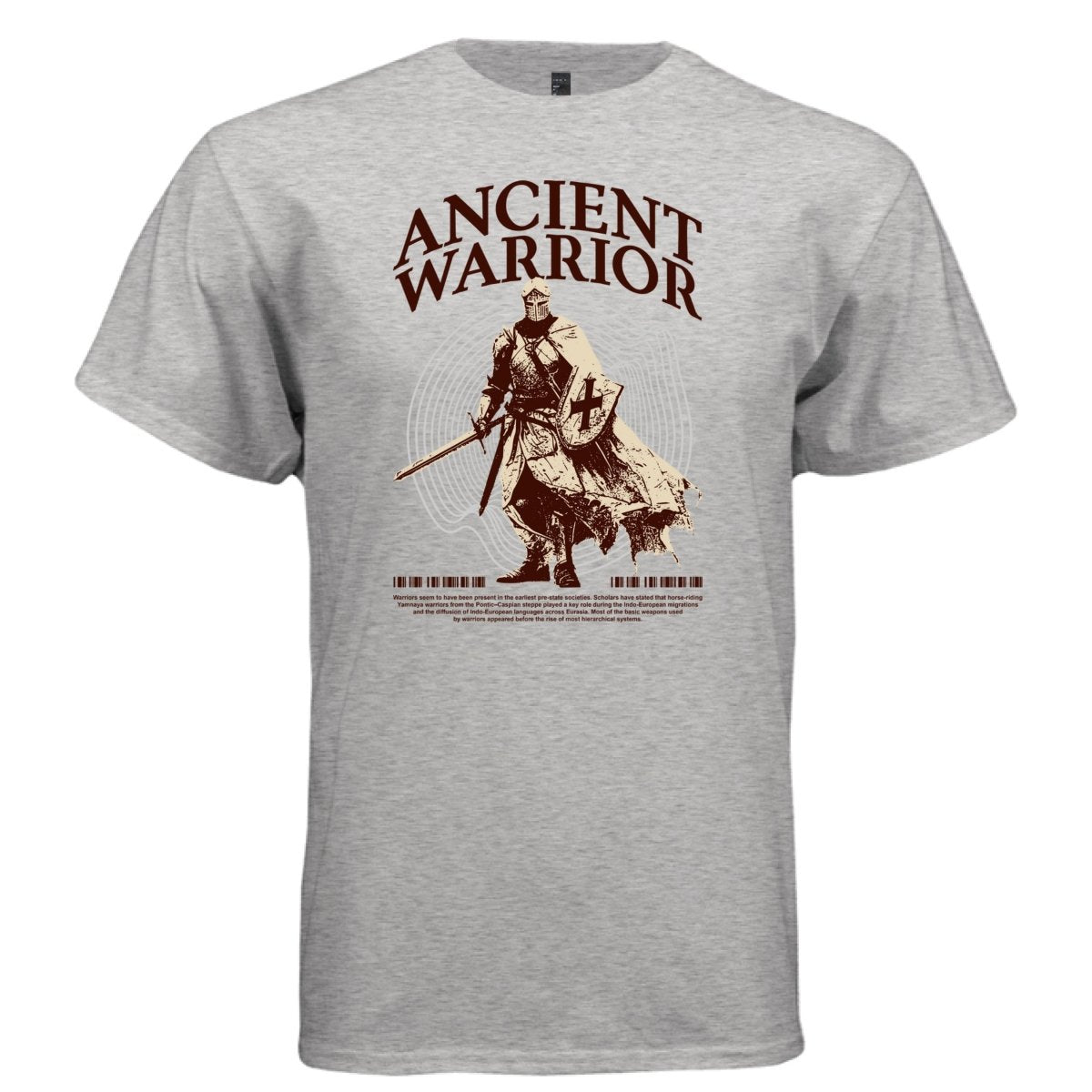 ANCIENT WARRIOR Crusader Knight Graphic T-Shirt | Unisex Streetwear 232 - Project Hood