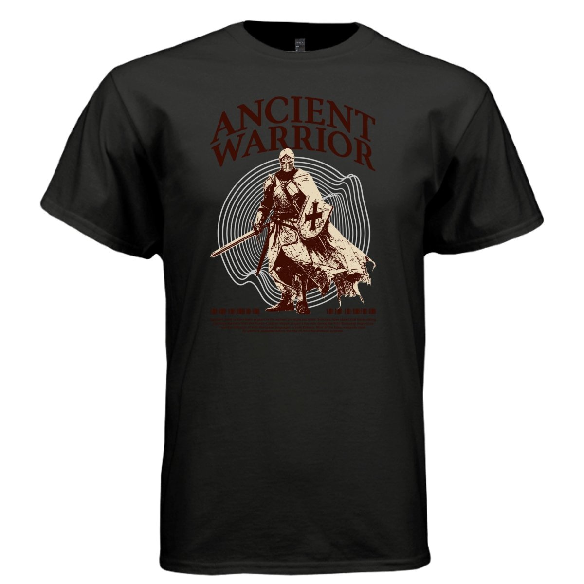 ANCIENT WARRIOR Crusader Knight Graphic T-Shirt | Unisex Streetwear 232 - Project Hood