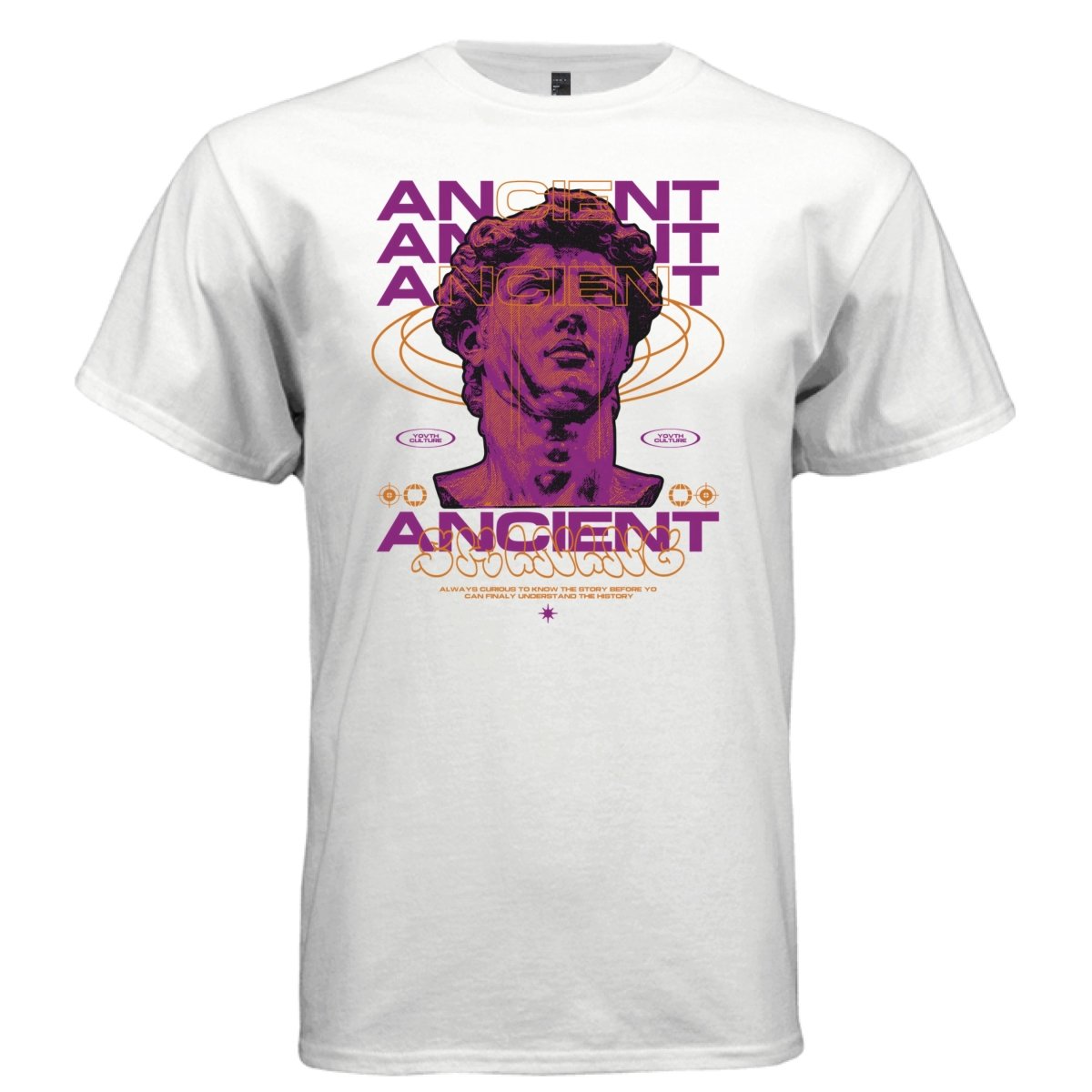 ANCIENT YOUTH Culture Statue Y2K Graphic T-Shirt | Unisex Streetwear 231 - Project Hood