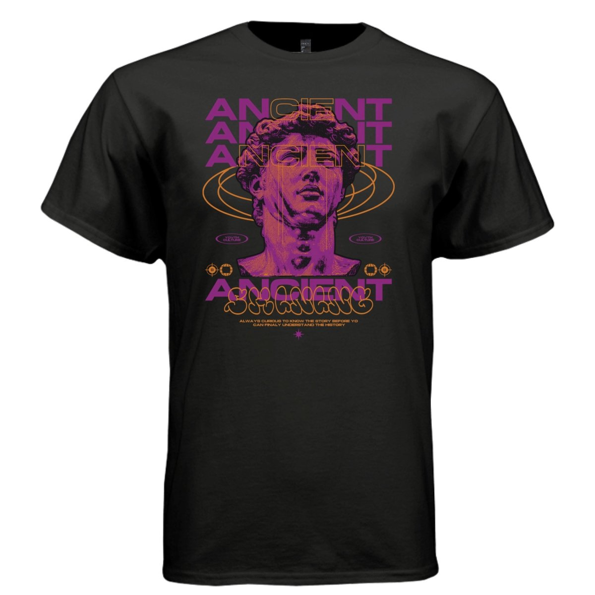 ANCIENT YOUTH Culture Statue Y2K Graphic T-Shirt | Unisex Streetwear 231 - Project Hood