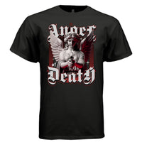 ANGEL OF DEATH Gothic Marble Angel Gun Oversized Streetwear T-Shirt | Project Hood 172 - Project Hood