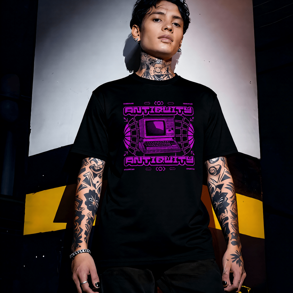 ANTIQUITY Y2K Retro Computer Graphic T-Shirt | Unisex Streetwear 238 - Project Hood
