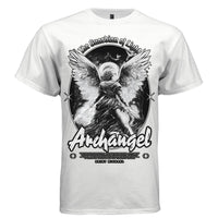Archangel Saint Michael Graphic T-Shirt | Guardian of Light Streetwear | Truth and Righteousness Can Ultimately Triumph | Project Hood 32 - Project Hood