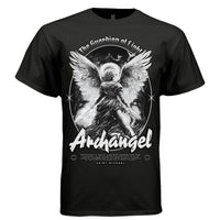 Archangel Saint Michael Graphic T-Shirt | Guardian of Light Streetwear | Truth and Righteousness Can Ultimately Triumph | Project Hood 32 - Project Hood