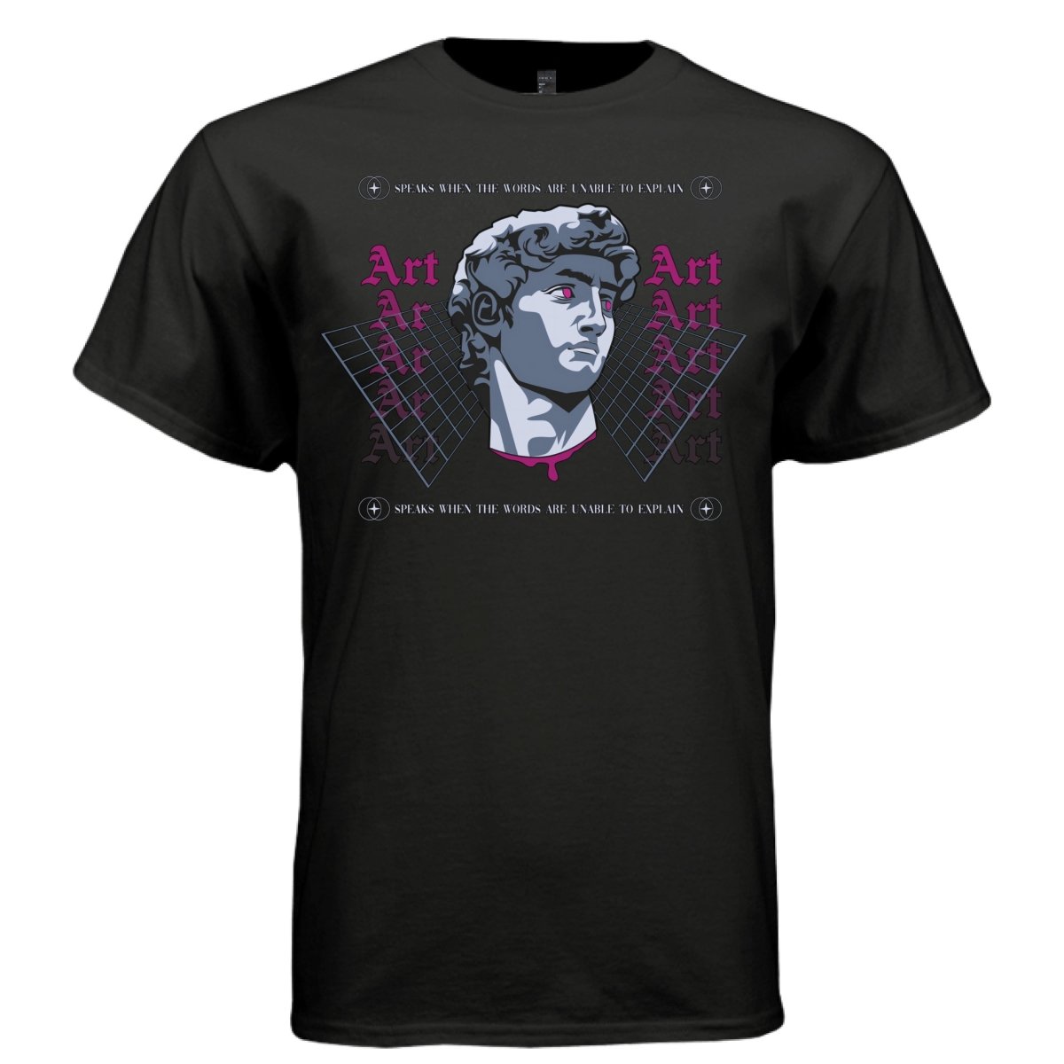 ART Vaporwave David Statue Graphic T-Shirt | Unisex Streetwear 241 - Project Hood