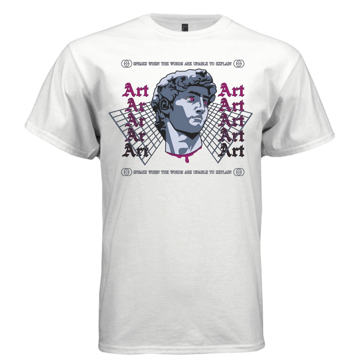 ART Vaporwave David Statue Graphic T-Shirt | Unisex Streetwear 241 - Project Hood