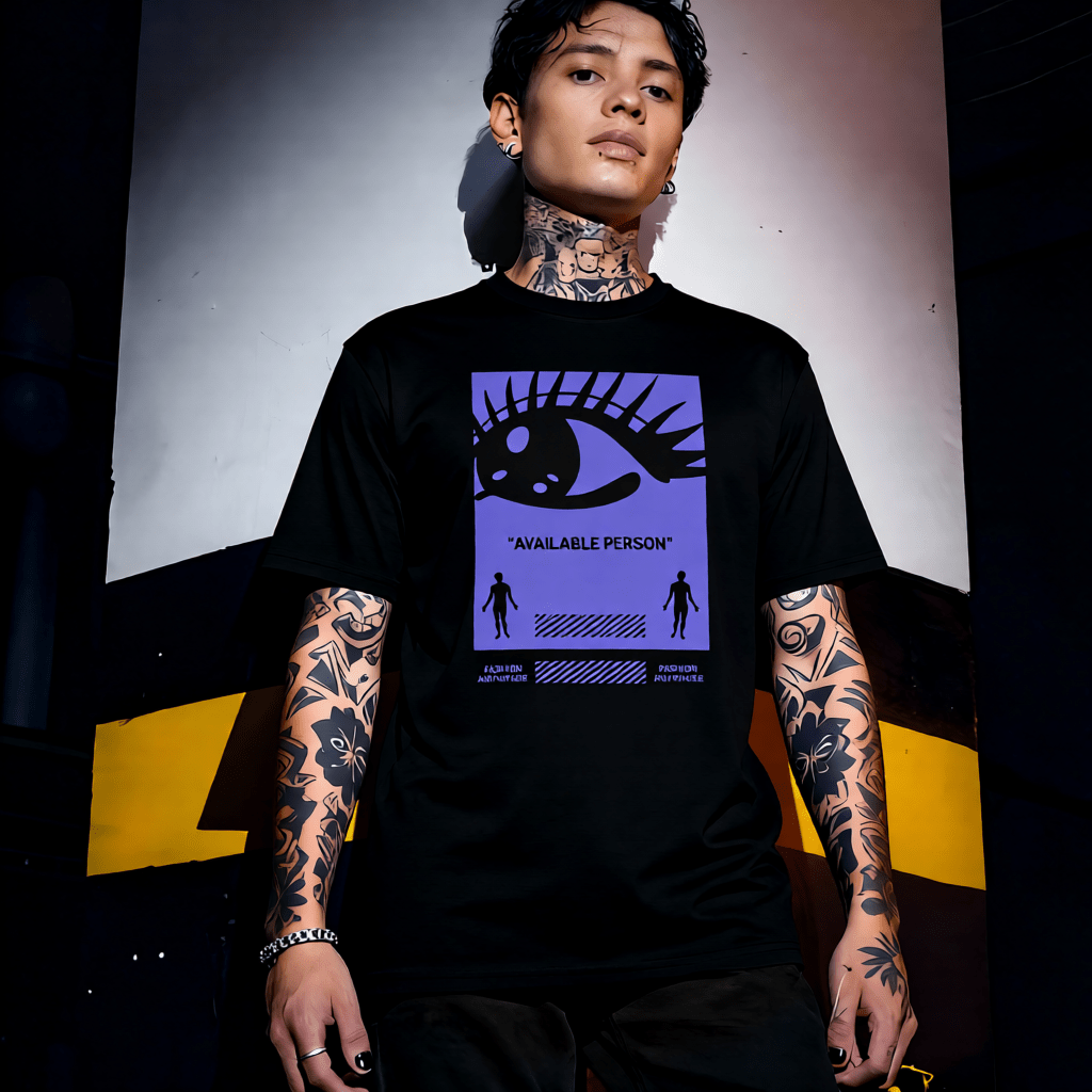 AVAILABLE PERSON Bold Eye Fashion Anywhere Graphic T-Shirt | Unisex Streetwear 246 - Project Hood