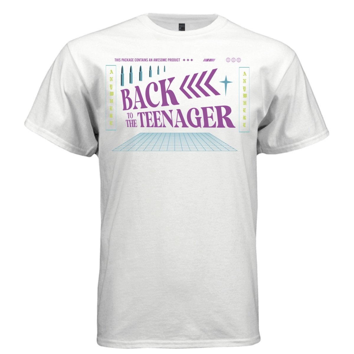 BACK TO THE TEENAGER Y2K Bold Typography Graphic T-Shirt | Unisex Streetwear 247 - Project Hood
