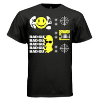BAD GUY Y2K Acid Smiley Skull Graphic T-Shirt | Unisex Streetwear 248 - Project Hood