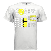BAD GUY Y2K Acid Smiley Skull Graphic T-Shirt | Unisex Streetwear 248 - Project Hood