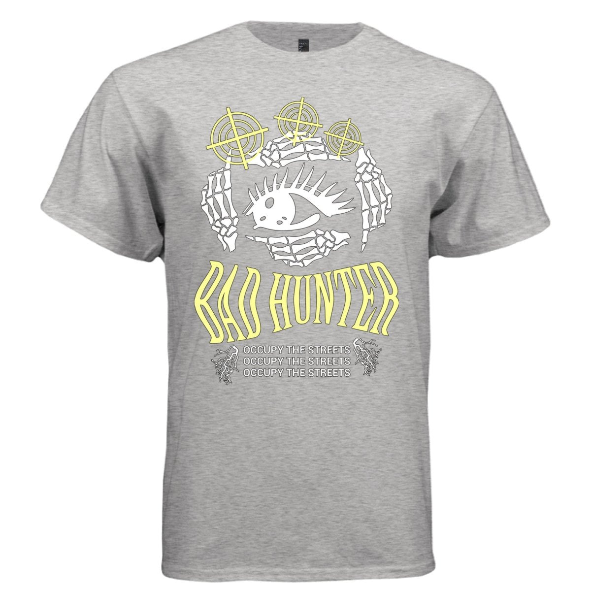 BAD HUNTER Y2K Skeleton Hands Eye Graphic T-Shirt | Unisex Streetwear 249 - Project Hood