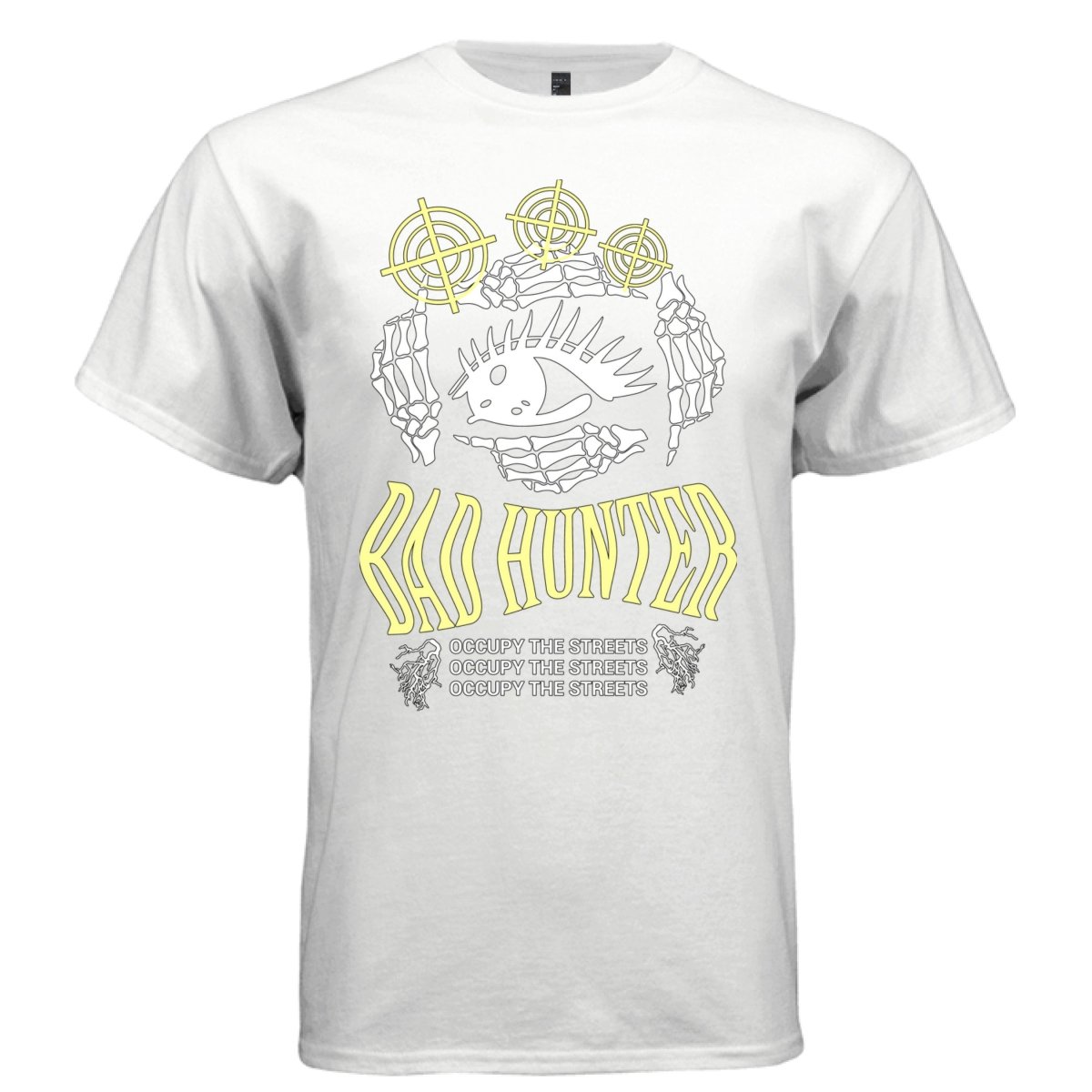 BAD HUNTER Y2K Skeleton Hands Eye Graphic T-Shirt | Unisex Streetwear 249 - Project Hood