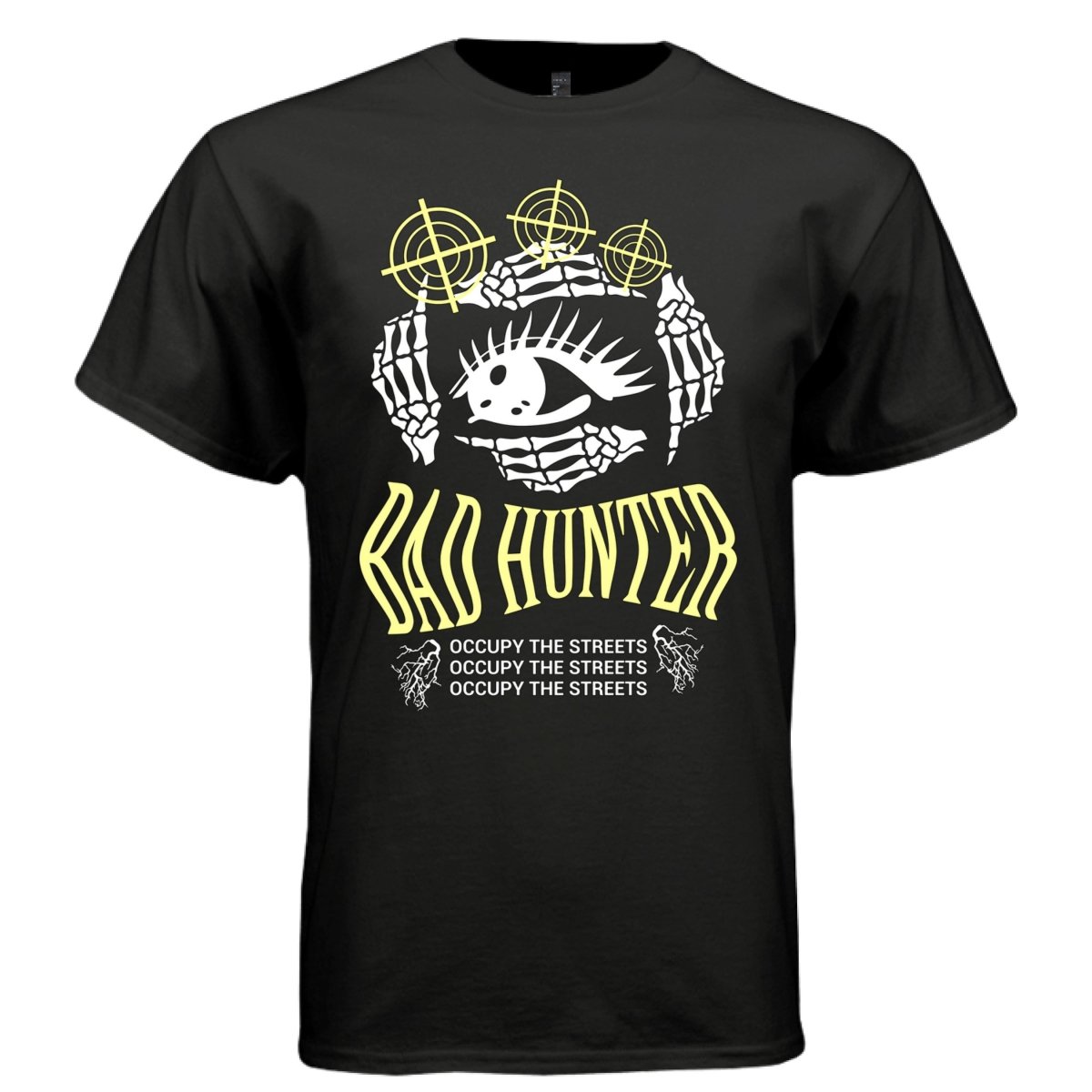 BAD HUNTER Y2K Skeleton Hands Eye Graphic T-Shirt | Unisex Streetwear 249 - Project Hood