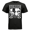 BAD MONDAY Black and White Four Faces Graphic T-Shirt | Unisex Streetwear 252 - Project Hood