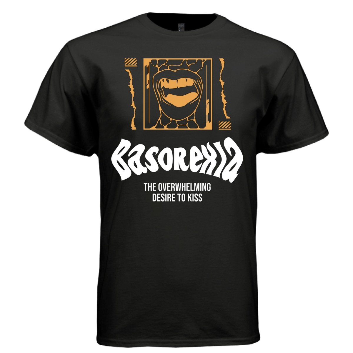 BASOREXIA Y2K Orange Grin Graphic T-Shirt | Unisex Streetwear 255 - Project Hood