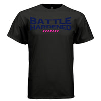 BATTLE HARDENED Bold Navy Typography Graphic T-Shirt | Unisex Streetwear 257 - Project Hood