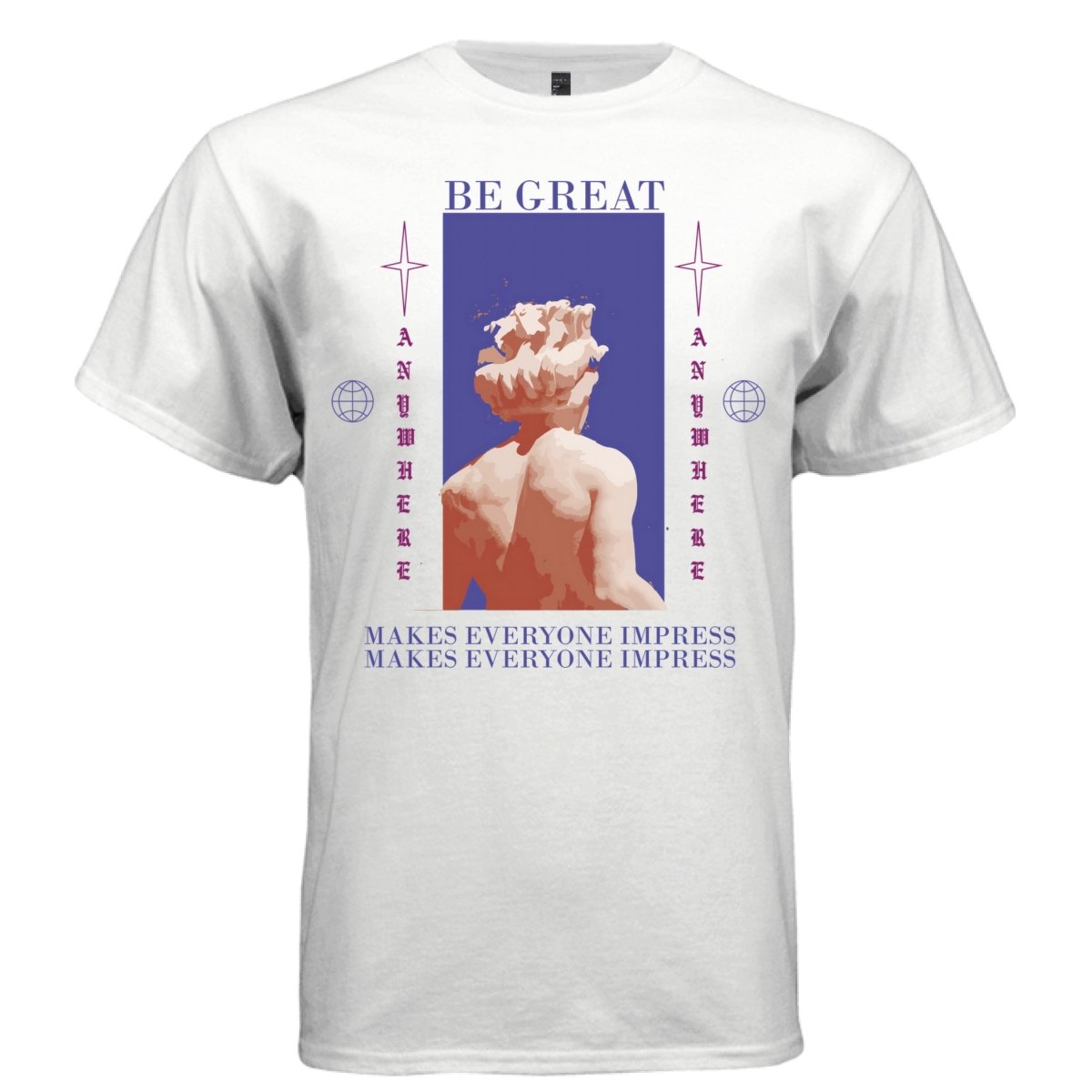 BE GREAT Y2K Exploding Statue Graphic T-Shirt | Unisex Streetwear 261 - Project Hood
