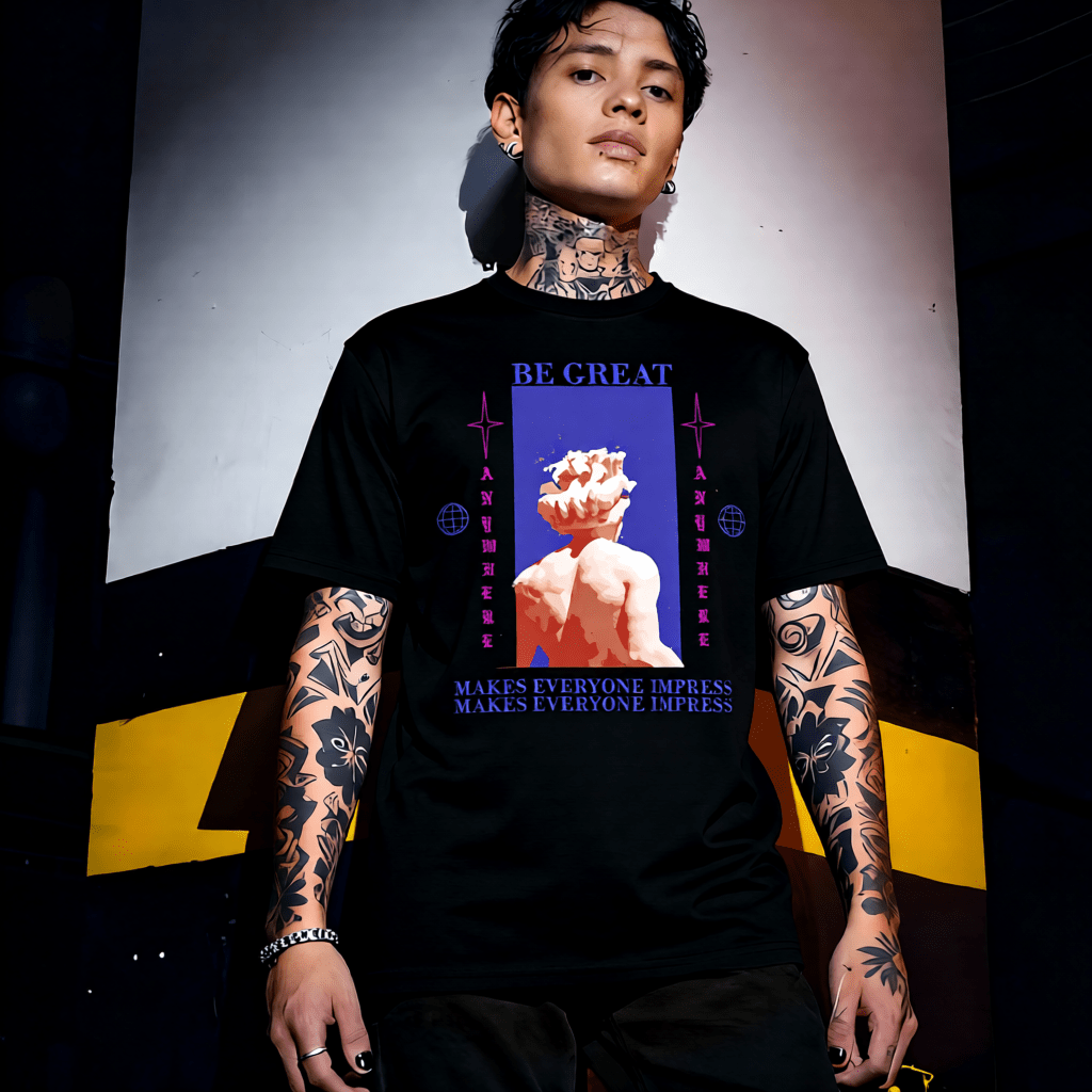 BE GREAT Y2K Exploding Statue Graphic T-Shirt | Unisex Streetwear 261 - Project Hood