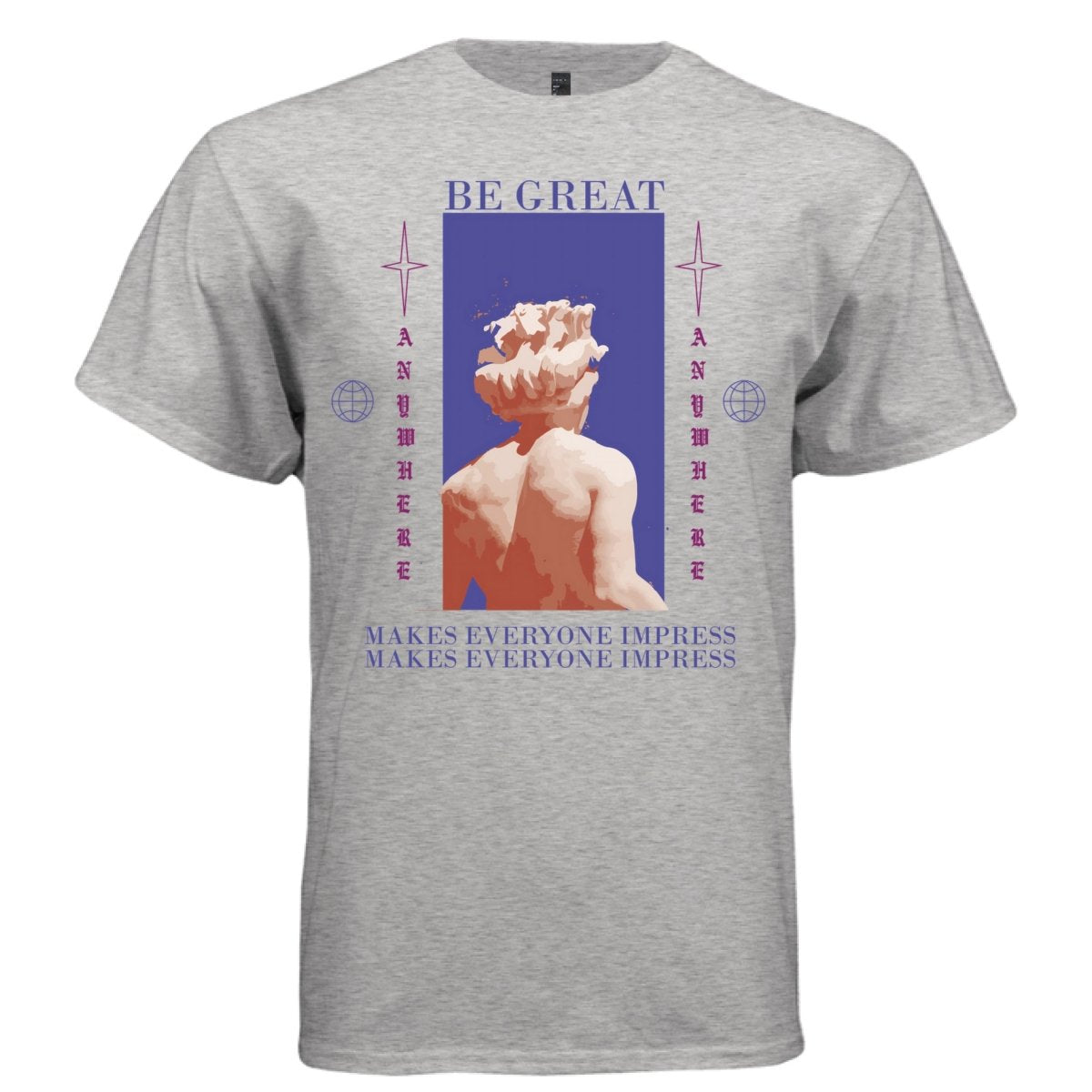 BE GREAT Y2K Exploding Statue Graphic T-Shirt | Unisex Streetwear 261 - Project Hood