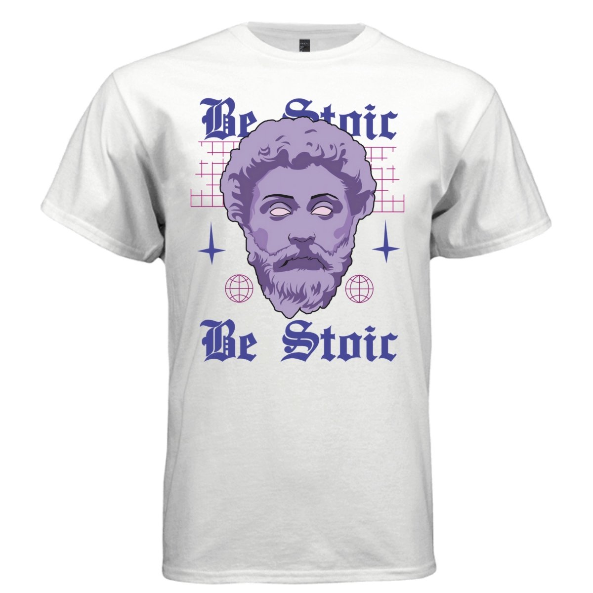 BE STOIC Y2K Marcus Aurelius Bust Graphic T-Shirt | Unisex Streetwear 263 - Project Hood