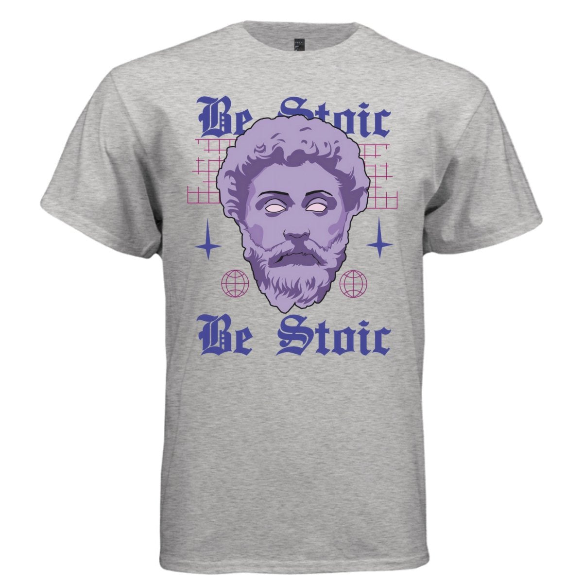 BE STOIC Y2K Marcus Aurelius Bust Graphic T-Shirt | Unisex Streetwear 263 - Project Hood