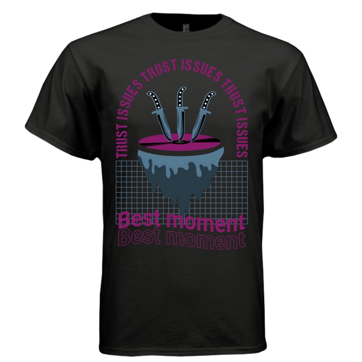 BEST MOMENT Y2K Knives Vinyl Record Graphic T-Shirt | Unisex Streetwear 267 - Project Hood