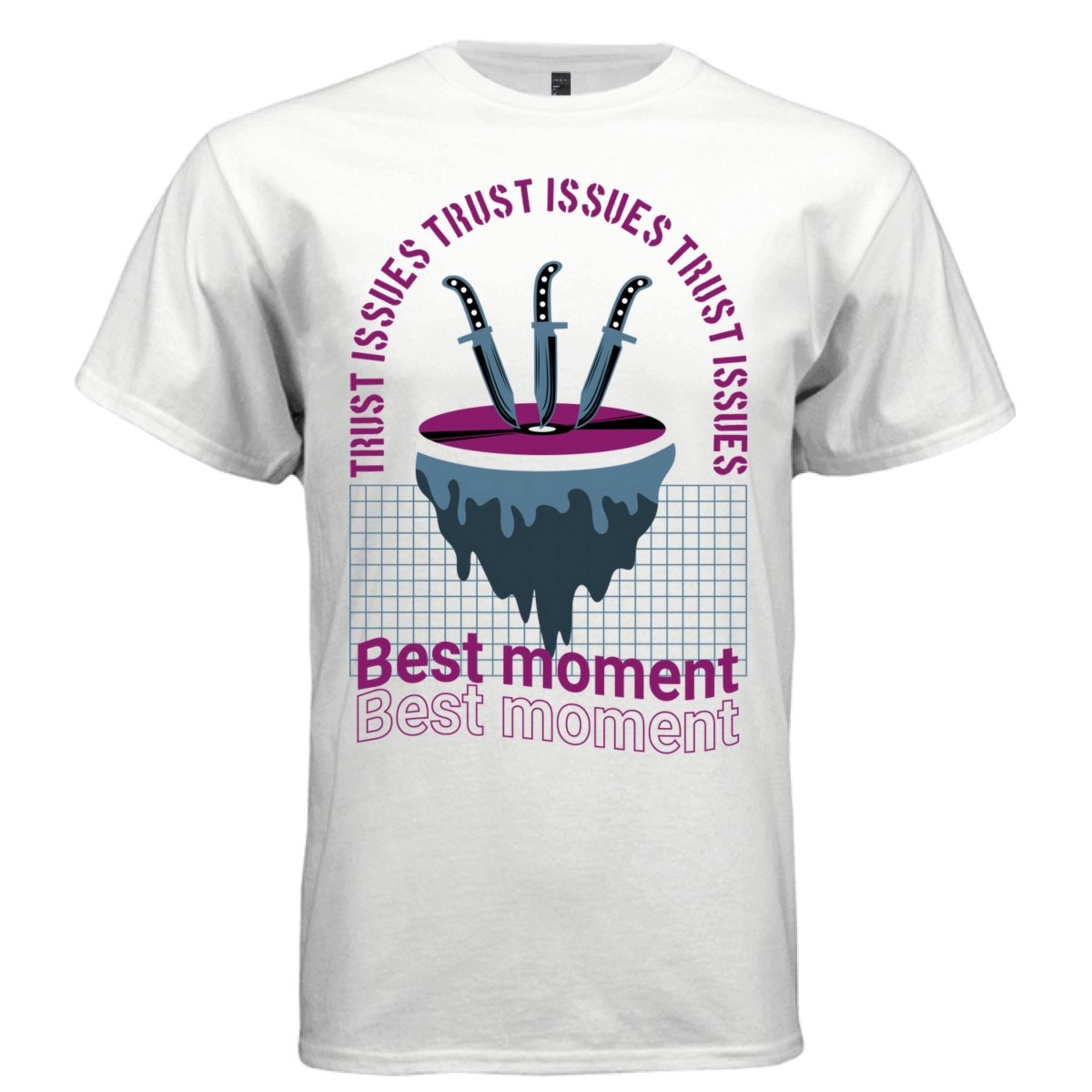 BEST MOMENT Y2K Knives Vinyl Record Graphic T-Shirt | Unisex Streetwear 267 - Project Hood