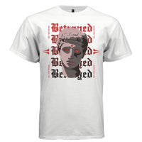 BETRAYED Y2K Red-Eyed Statue Graphic T-Shirt | Unisex Streetwear 269 - Project Hood