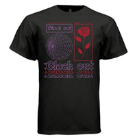 BLACK OUT Y2K Gothic Rose Graphic T-Shirt | Unisex Streetwear 271 - Project Hood