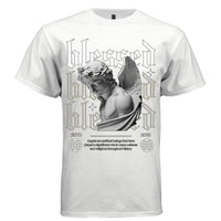 Blessed Gothic Angel Marble Statue Graphic Tee | Faith Streetwear | 47 - Project Hood